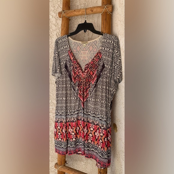 ONE WORLD WOMENS SOUTHWEST 2X TOP - Picture 3 of 3
